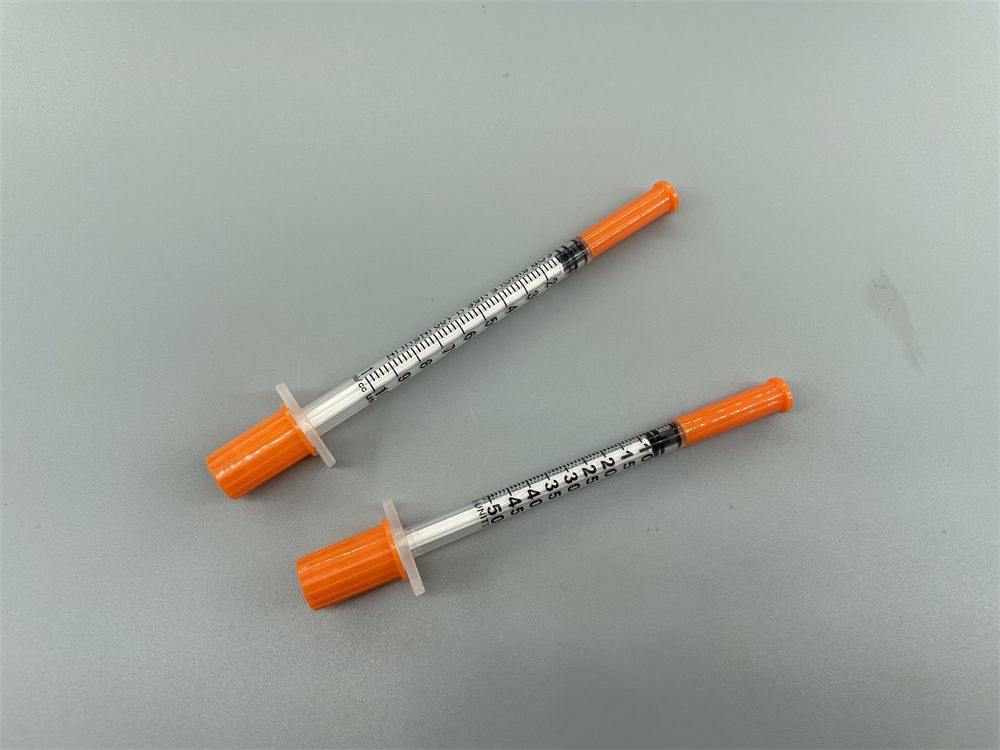 Insulin Syringe with Fixed Needle