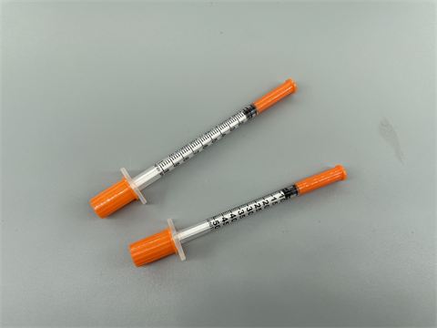 Insulin Syringe with Fixed Needle